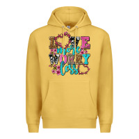 Antique Gold love more worry less olivia Premium Hoodie - OliviaCreatesArt
