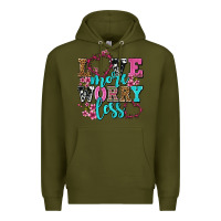 Army Green love more worry less olivia Premium Hoodie - OliviaCreatesArt