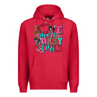 Cardinal love more worry less olivia Premium Hoodie - OliviaCreatesArt