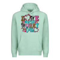 Seafoam love more worry less olivia Premium Hoodie - OliviaCreatesArt