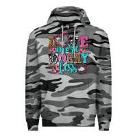 Slate Camo love more worry less olivia Premium Hoodie - OliviaCreatesArt