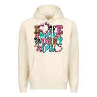 Tofu love more worry less olivia Premium Hoodie - OliviaCreatesArt