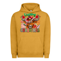 Happy Christmas Cow Urban Hoodie | Teevron