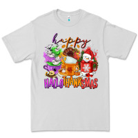 Dove Grey Happy Hallothanksmas coffee cups Premium Tee - NancyCooperArtShop