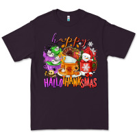 Plum Happy Hallothanksmas coffee cups Premium Tee - NancyCooperArtShop