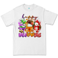 White Happy Hallothanksmas coffee cups Premium Tee - NancyCooperArtShop
