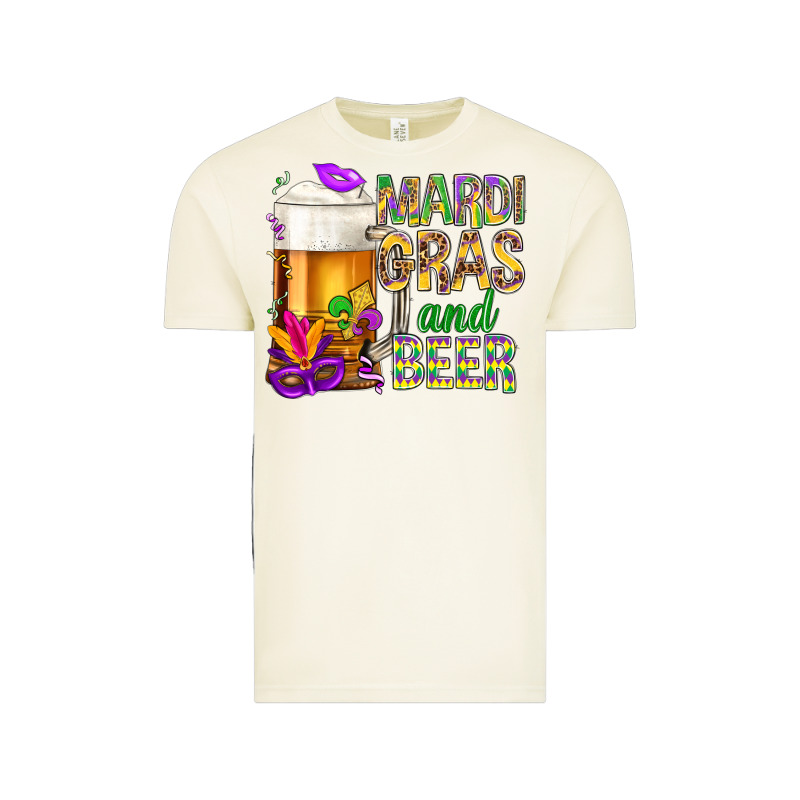 Mardi Gras And Beer Vintage Tee by BundleAndBundleShop | Teevron