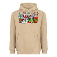 Mushroom christmas snowman coffee cups Heavyweight Hoodie - OliviaCreatesArt