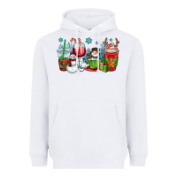 White christmas snowman coffee cups Heavyweight Hoodie - OliviaCreatesArt