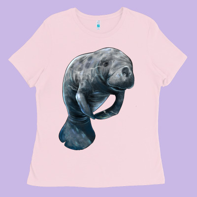 Manatee Illustrations Ladies Tee Designed By Lillyallendesigns