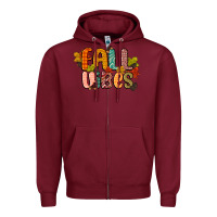 Burgundy fall vibes Zipper Hoodie - CowGirlArtShop