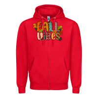 Red fall vibes Zipper Hoodie - CowGirlArtShop