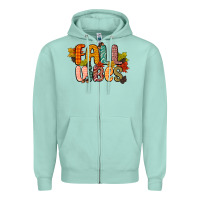 Seafoam fall vibes Zipper Hoodie - CowGirlArtShop