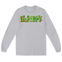 Moon Dust st. patrick's day lucky with clovers and horseshoe Long Sleeve Tee - RanaPortraitStore
