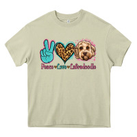 Mossy peace love labradoodle Heavy Core Tee - Jasminsmagicworld