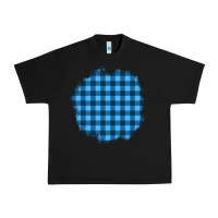 Black Winter Tartan Patch Urban Heavy Tee - BundleAndBundleShop