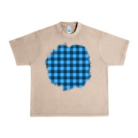 French Oak Winter Tartan Patch Urban Heavy Tee - BundleAndBundleShop