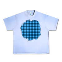 Grape Ice Winter Tartan Patch Urban Heavy Tee - BundleAndBundleShop