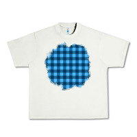 Pistachio Winter Tartan Patch Urban Heavy Tee - BundleAndBundleShop