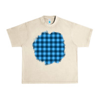 Sandshell Winter Tartan Patch Urban Heavy Tee - BundleAndBundleShop