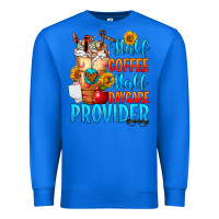 True Royal Half coffee half daycare provider Premium Sweatshirt - FaDigitalArtStudio