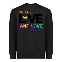 Black All For Love And Love For All Heavyweight Sweatshirt - Bettercallsaul