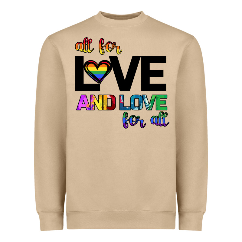 All For Love And Love For All Heavyweight Sweatshirt by Bettercallsaul | Teevron