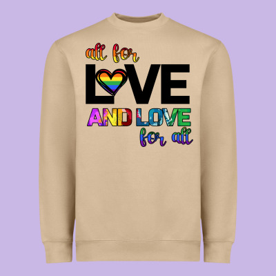 All For Love And Love For All Heavyweight Sweatshirt Designed By Bettercallsaul