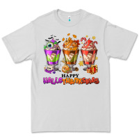 Dove Grey Happy Hallothanksmas coffee cups Premium Tee - NancyCooperArtShop