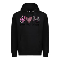 Black peace love racing Premium Hoodie - JahusDesignShop