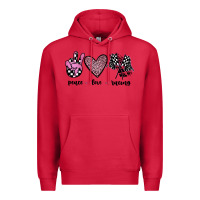 Cardinal peace love racing Premium Hoodie - JahusDesignShop