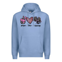 Colony Blue peace love racing Premium Hoodie - JahusDesignShop
