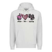 Dove Grey peace love racing Premium Hoodie - JahusDesignShop