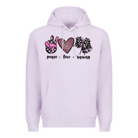 Lilac peace love racing Premium Hoodie - JahusDesignShop