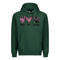 Sports Green peace love racing Premium Hoodie - JahusDesignShop