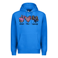 True Royal peace love racing Premium Hoodie - JahusDesignShop