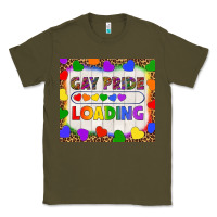 Army Green Gay Pride Loading LGBTQ Tumbler Classic Tee - BundleAndBundleShop