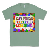 Sage Gay Pride Loading LGBTQ Tumbler Classic Tee - BundleAndBundleShop