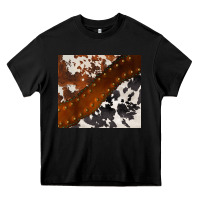 Black cowhide leather Heavy Core Tee - BarkalooDesign