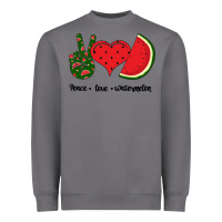 Storm Peace Love Watermelon Heavyweight Sweatshirt - Bettercallsaul