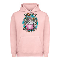 Pigment Salmon Happy Easter Urban Hoodie - CowhideDigitalArt