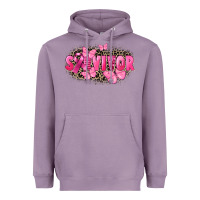 Lavender Survivor Breast Cancer Heavyweight Hoodie - FaDigitalArtStudio