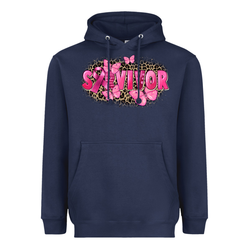 Survivor Breast Cancer Heavyweight Hoodie by FaDigitalArtStudio | Teevron