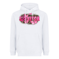 White Survivor Breast Cancer Heavyweight Hoodie - FaDigitalArtStudio