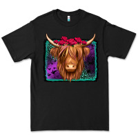 Black halloween highland cow Premium Tee - Jasminsmagicworld