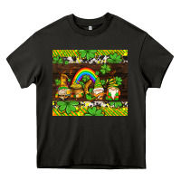 Asphalt western st patricks gnomes Heavy Core Tee - AdoDesignShop
