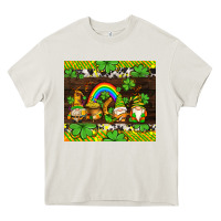 Cream western st patricks gnomes Heavy Core Tee - AdoDesignShop
