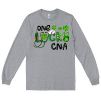 Heather Grey St. Patrick's Day One Lucky Cna Long Sleeve Tee - RanaPortraitStore