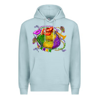 Blue Mist mardi gras lips olivia Premium Hoodie - OliviaCreatesArt