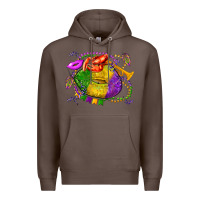 Coffee mardi gras lips olivia Premium Hoodie - OliviaCreatesArt